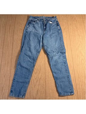 American Eagle Mom Jean High Waisted Blue Tapered Denim Women's Size 6